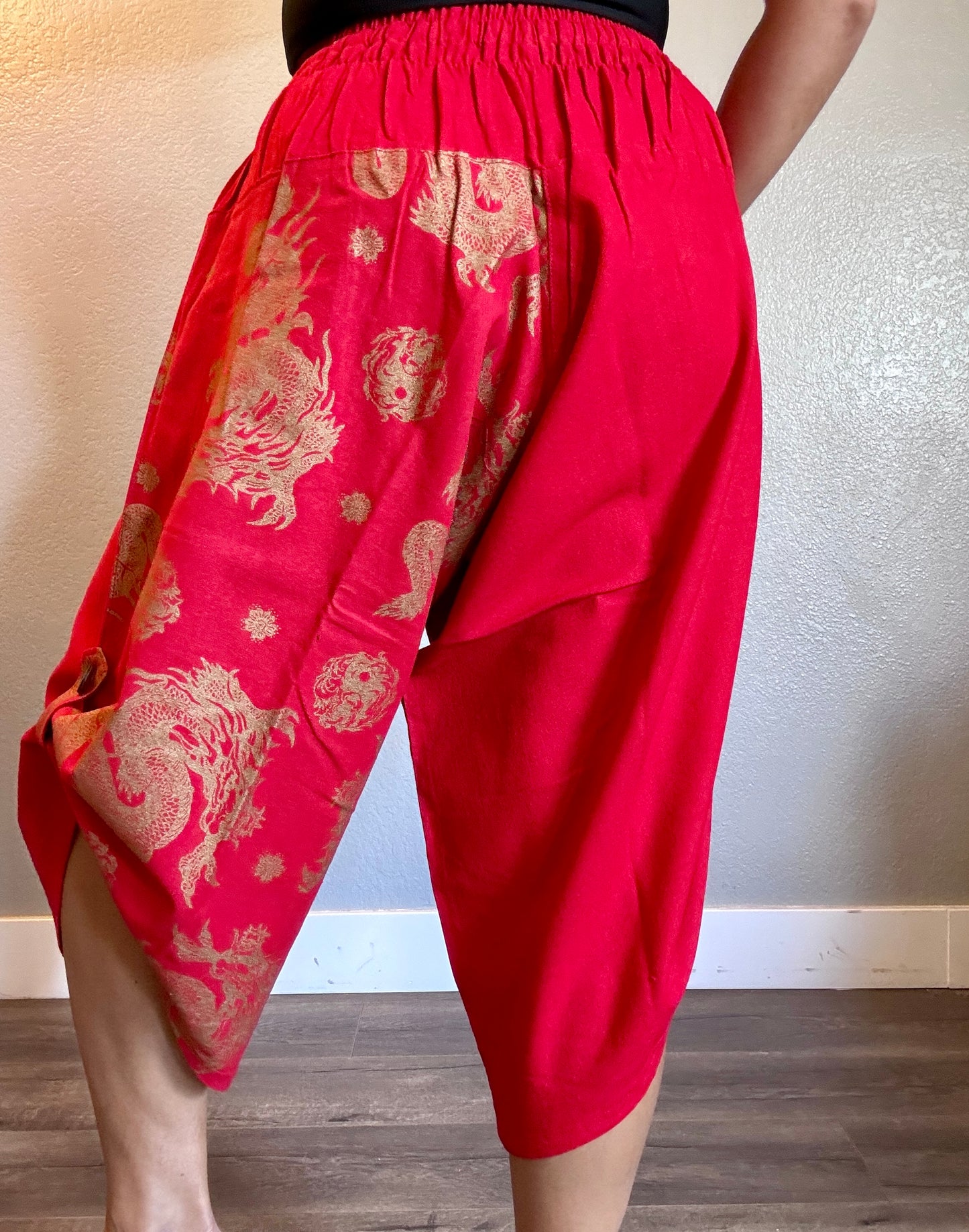 Unisex Cotton Shorts - Red Dragon