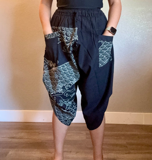 Unisex Cotton Shorts - Black Jap