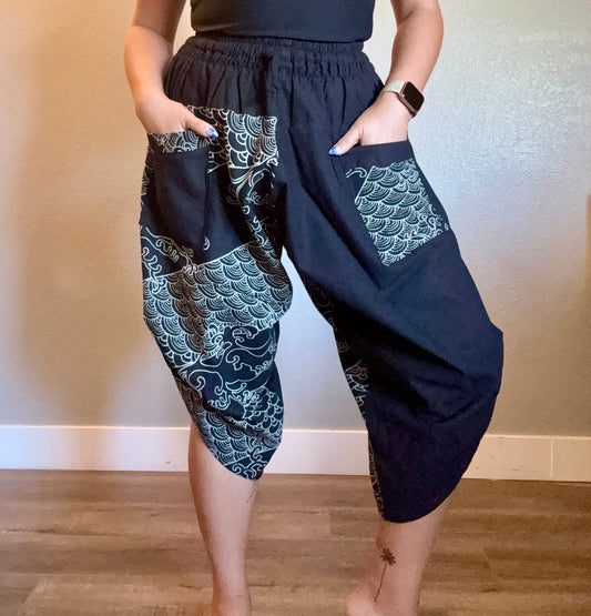 Unisex Cotton Shorts - Black Jap