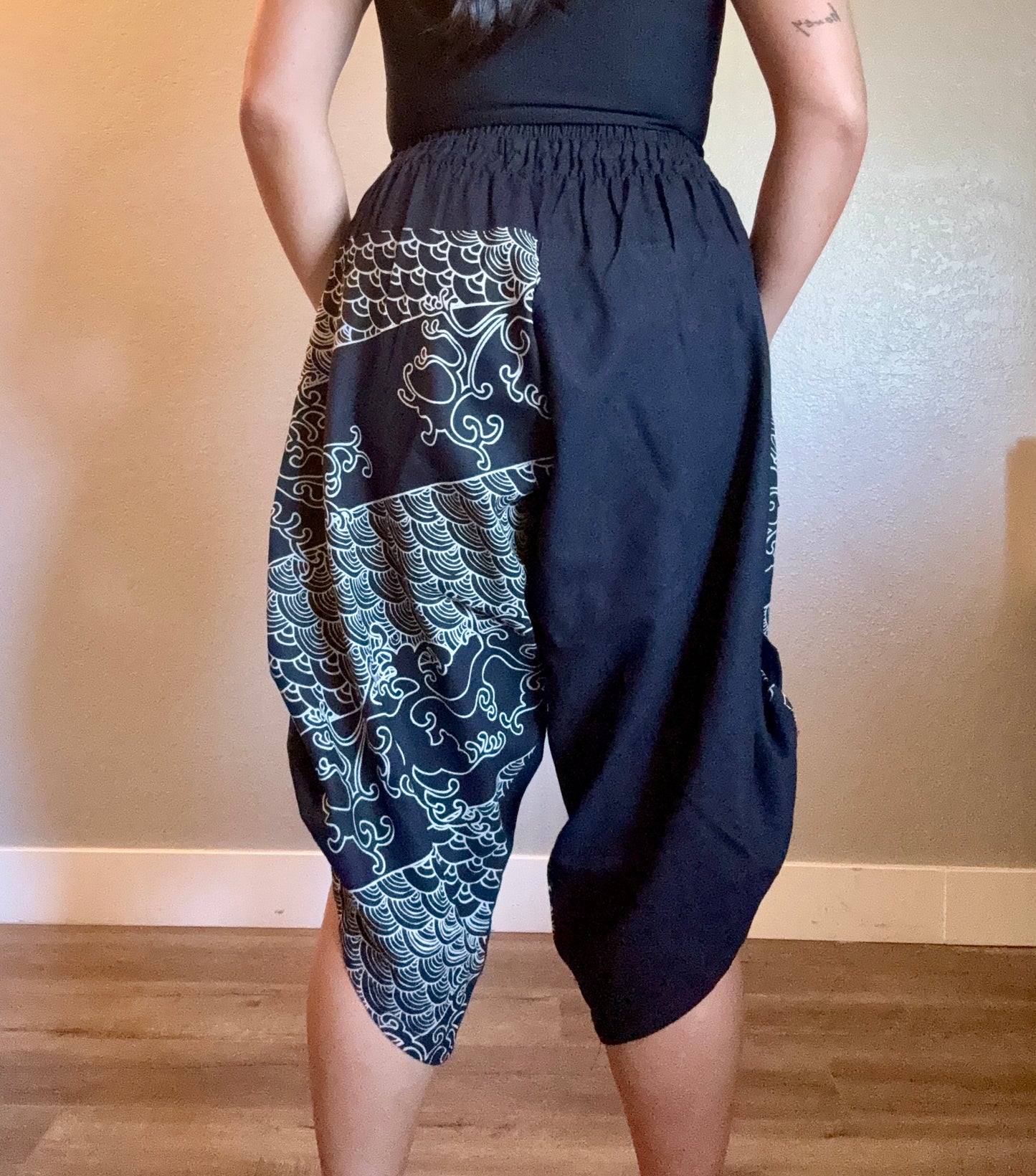 Unisex Cotton Shorts - Black Jap