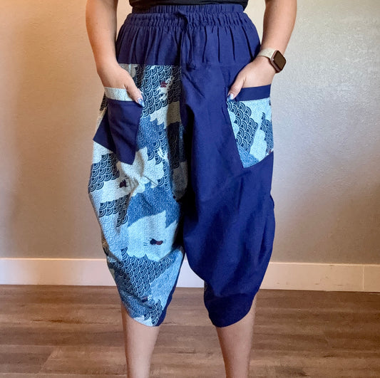 Unisex Cotton Shorts - Blue Bunny