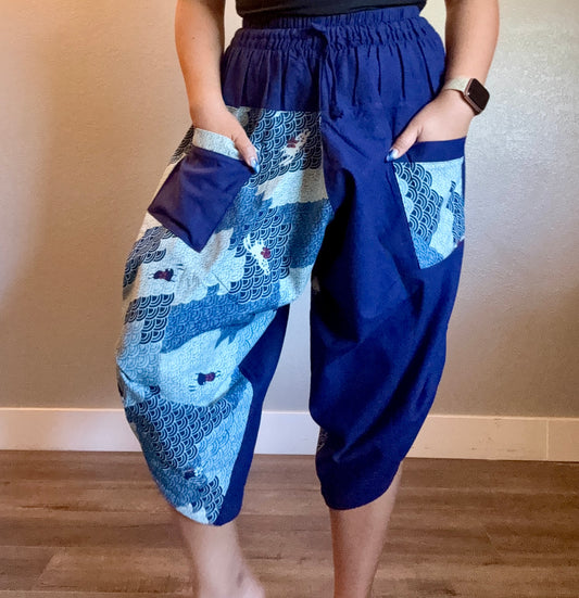 Unisex Cotton Shorts - Blue Bunny