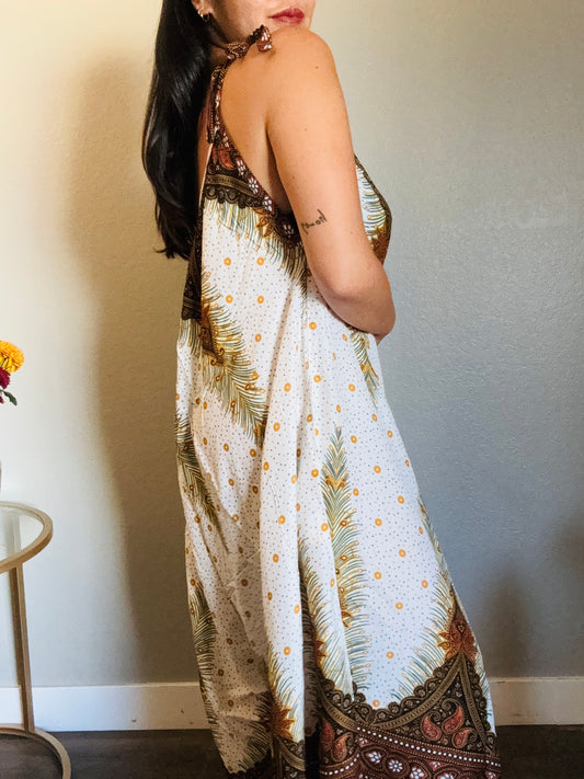 White Freedom Romper with Pockets