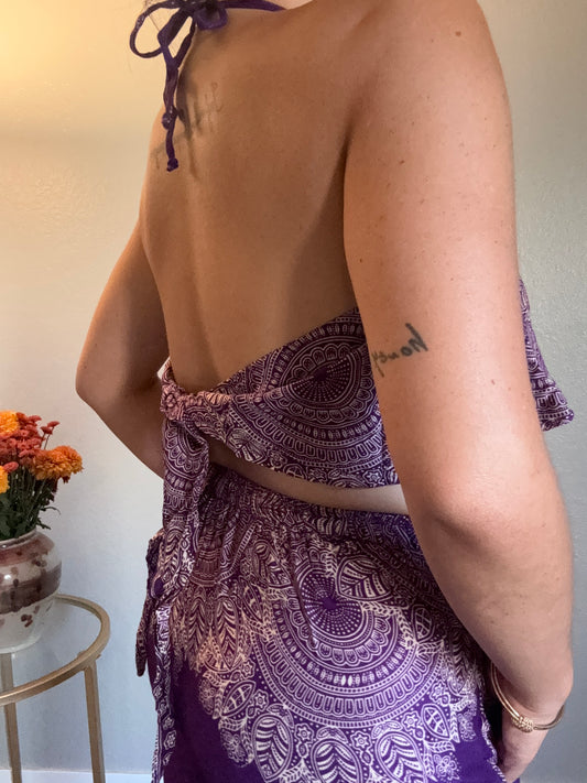 Purple Abundant Halter Top