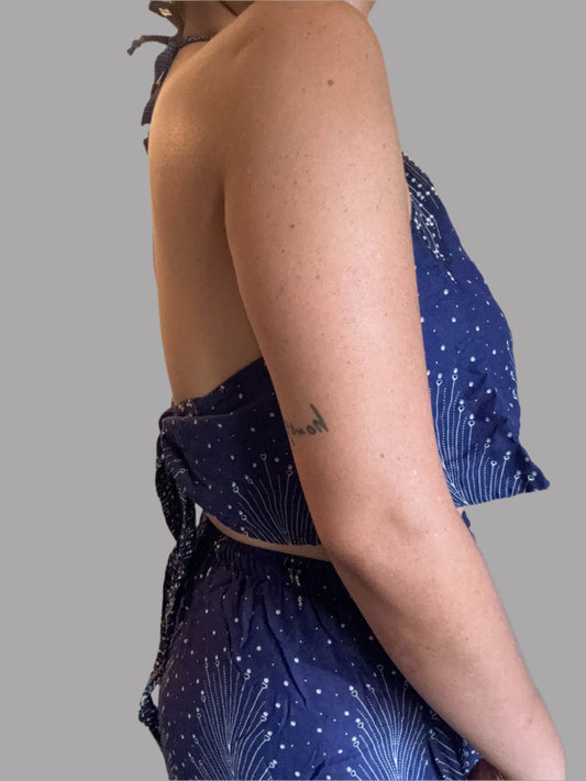 Blue Pleasant Halter Top