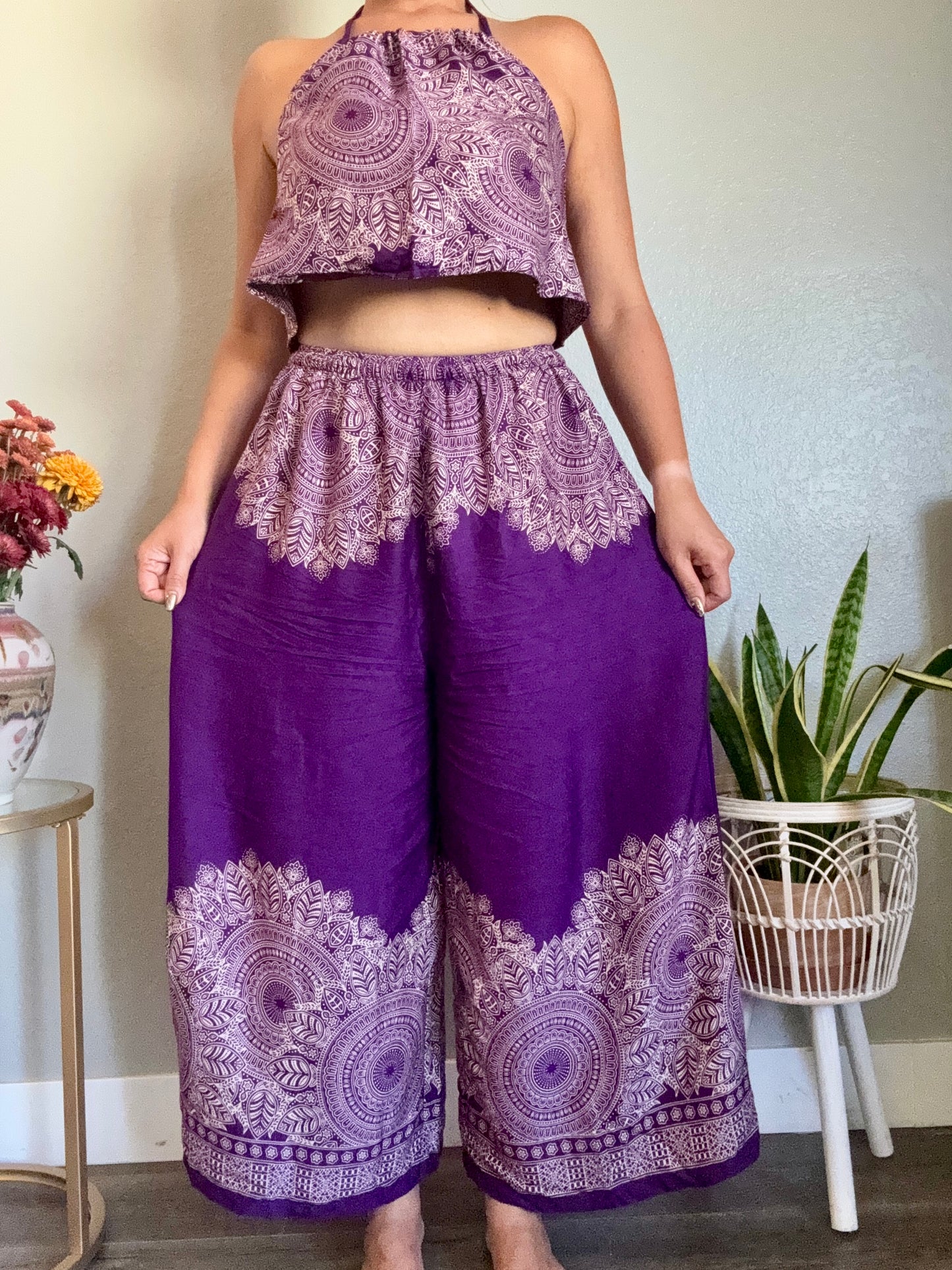 Purple Abundant Pants with Pockets