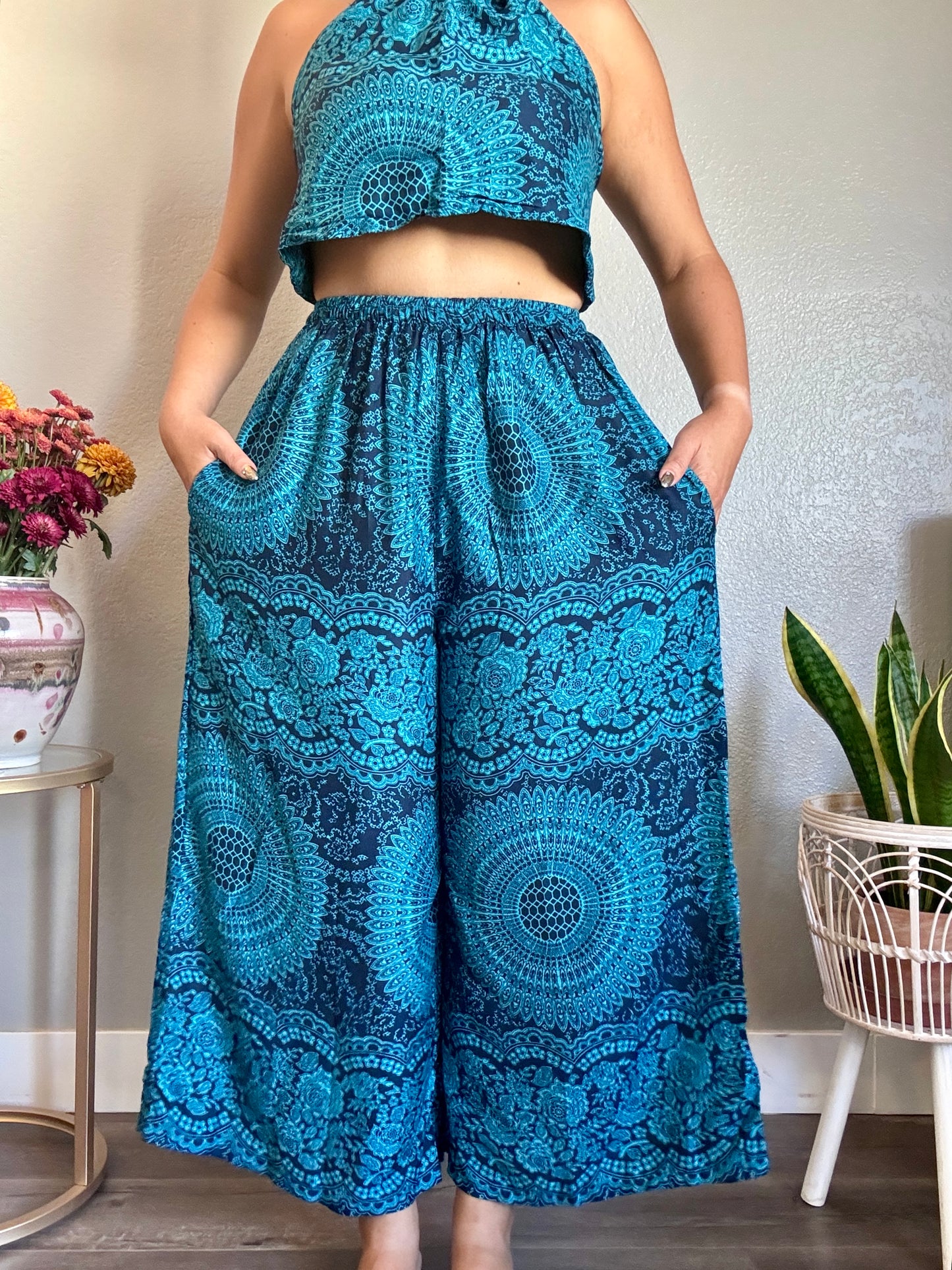 Blue Hearty Pants with Pockets