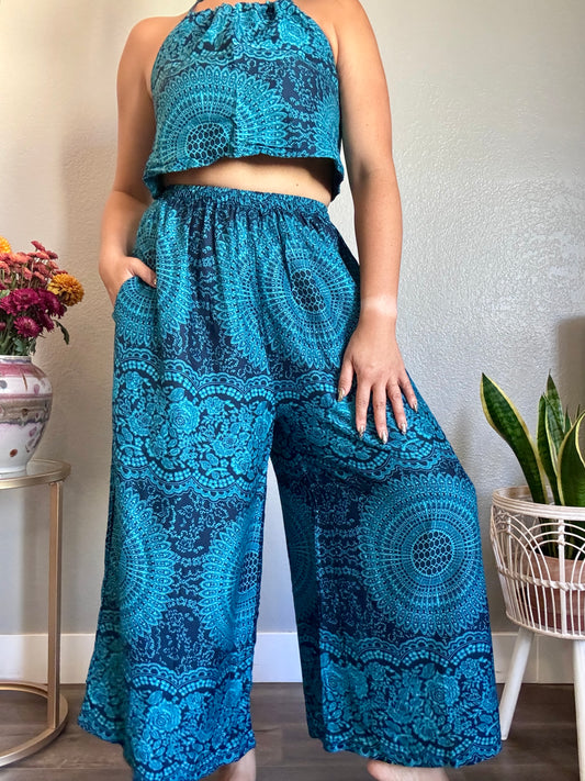 Blue Hearty Pants with Pockets