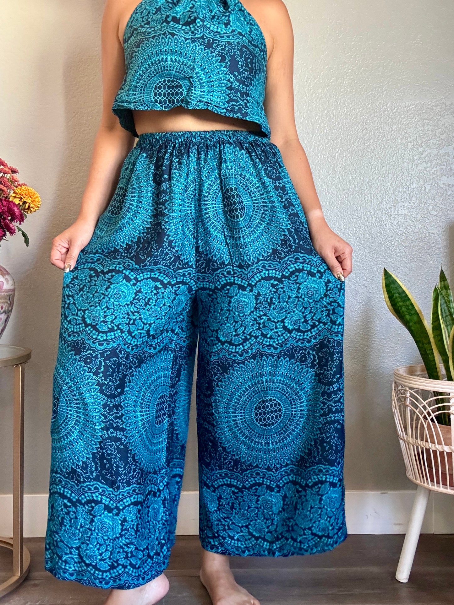Blue Hearty Pants with Pockets