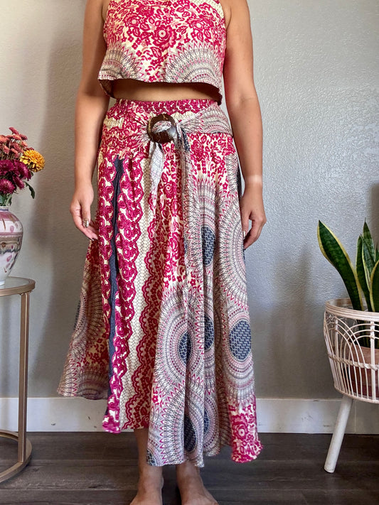 Pink Joy Skirt / Dress with Coconut Shell