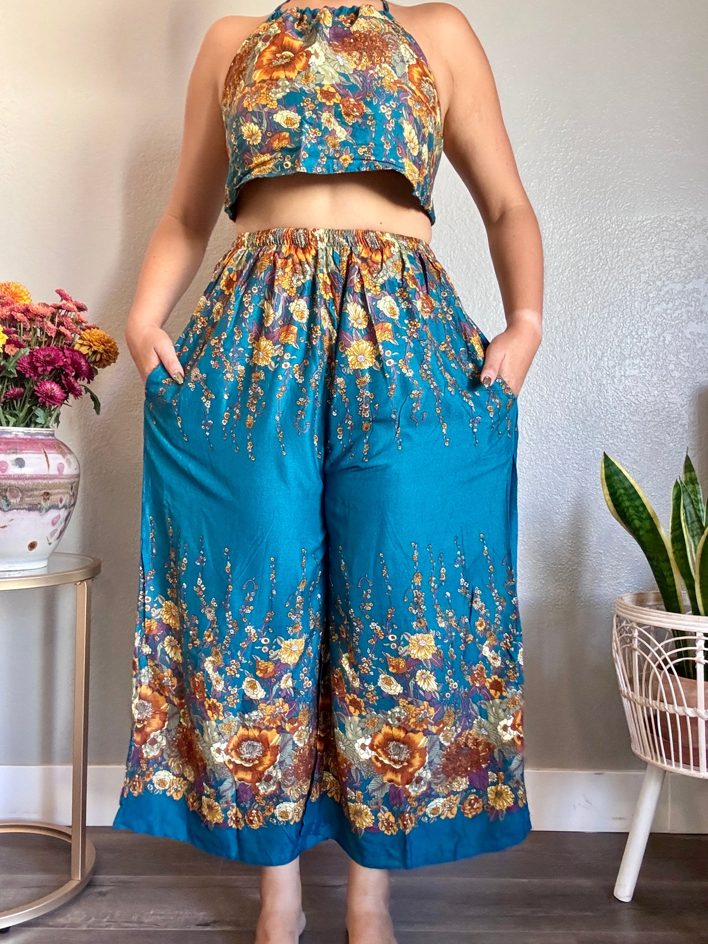 Teal MerryPants with Pockets