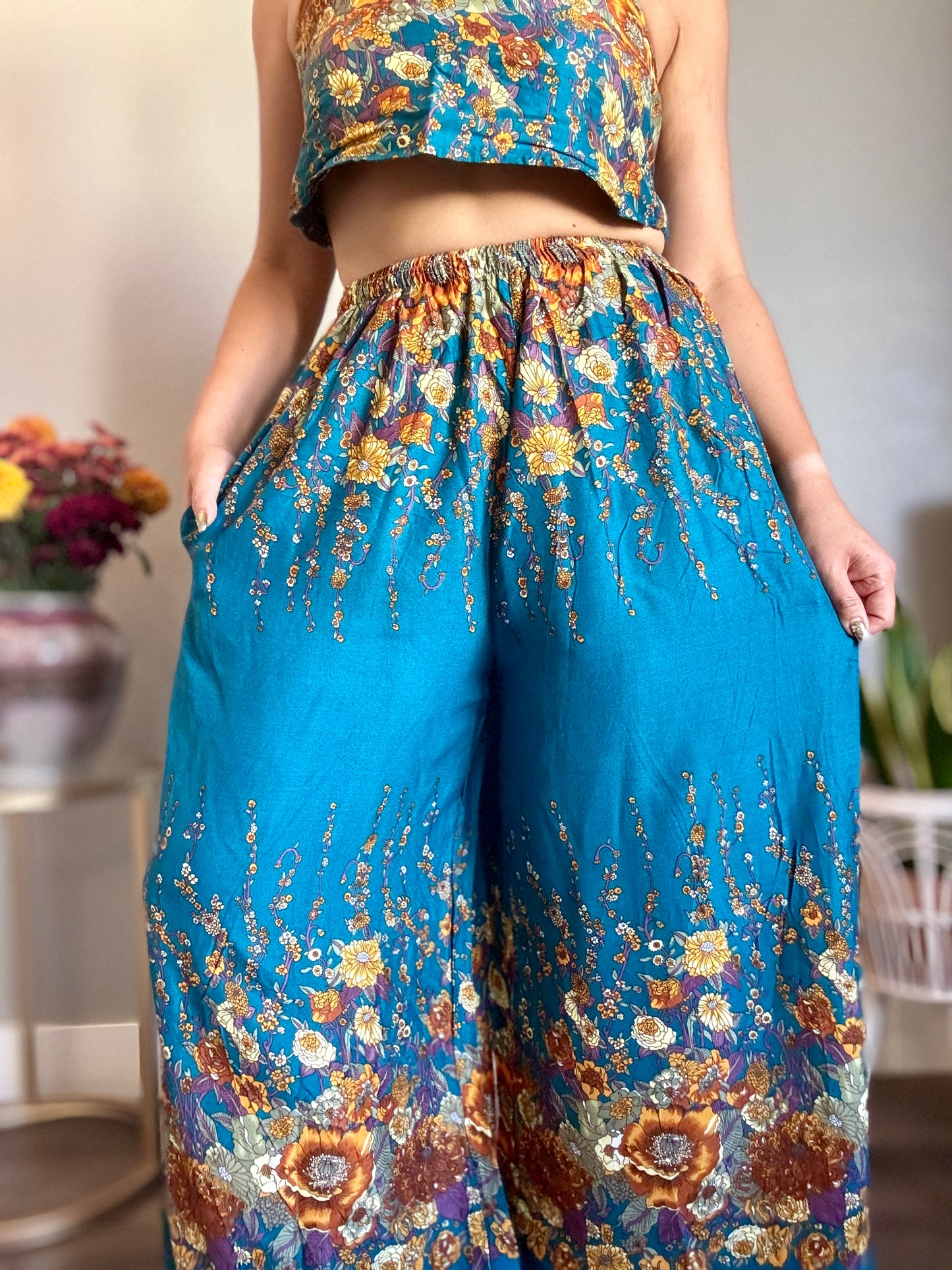 Teal MerryPants with Pockets
