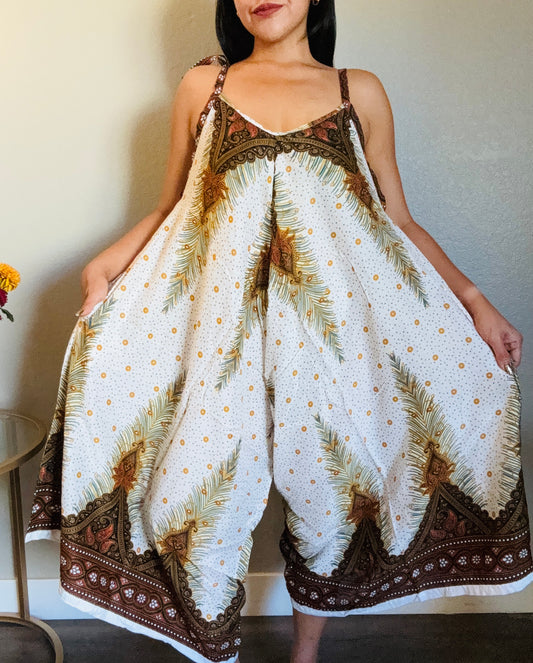 White Freedom Romper with Pockets