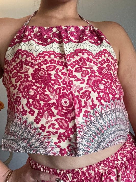Pink Joy Halter Top